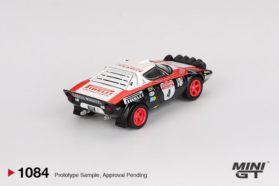 Mini GT MGT01084-L 1:64 - Lancia Stratos HF #4 1978 Rally Sanremo Winner