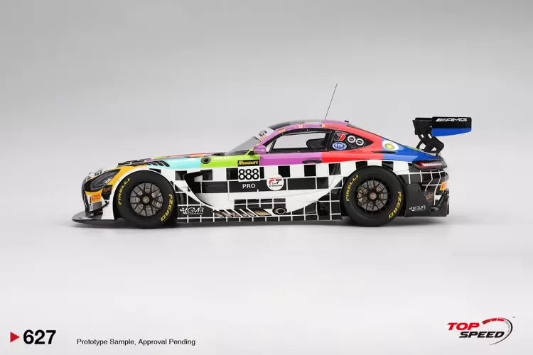 PRECOMMANDE - Top Speed TS0627 1/18 - MERCEDES AMG GT GT3 EVO N°888 MERCEDES-AMG GROUPPEM 12H Bathurst 2025 M. Engel - M. Martin - M. Grenier