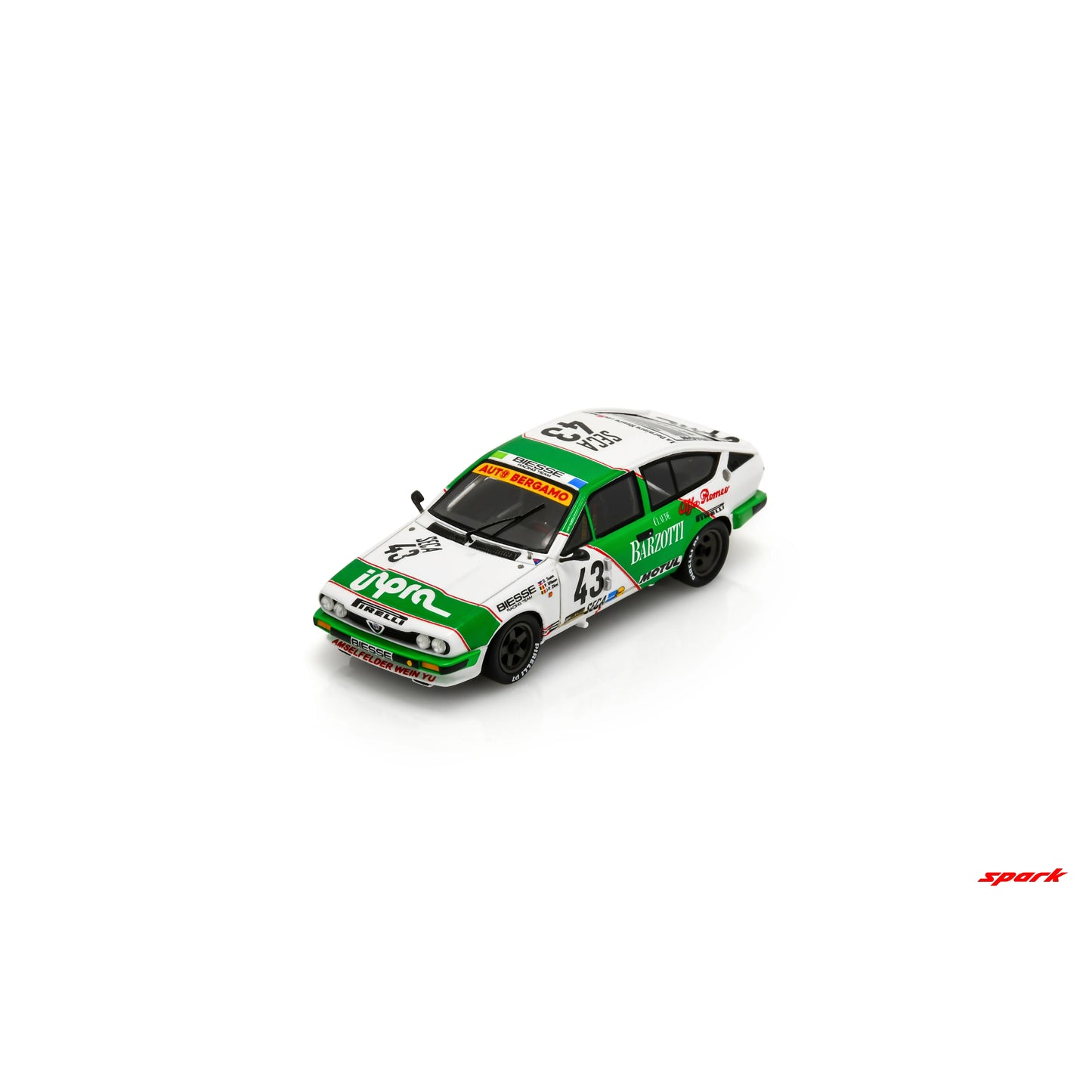 PRECOMMANDE - Spark SB426 1:43 - Alfa Romeo GTV 6 No.43 24H Spa 1984 D. Suster - P. Witmeur - J-P. Libert Limited (300ex.)