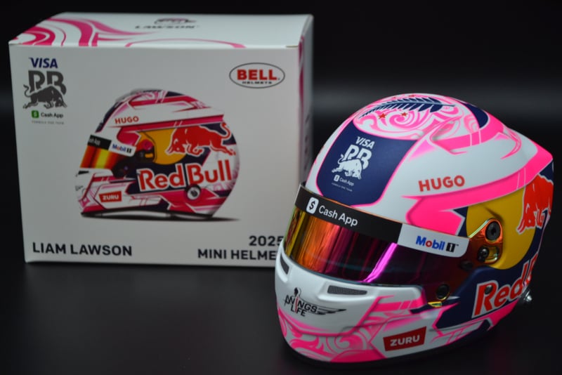 BELL Mini Helmet Helmet 1:2 - Liam Lawson - Visa Cash App Racing Bulls 2025