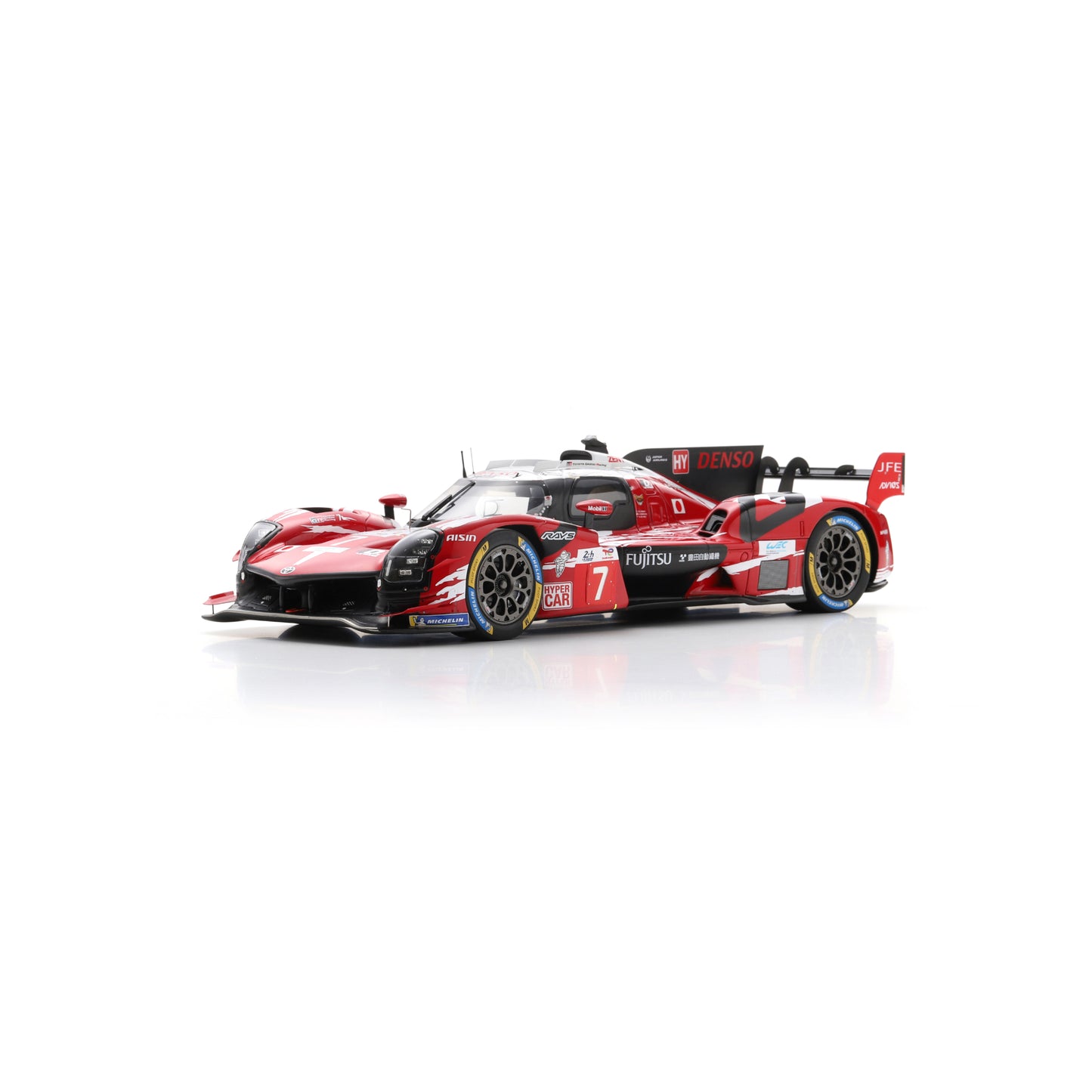 Spark 18S1055 1:18 - Toyota GR010 - Hybrid No.7 TOYOTA GAZOO RACING 5th Le Mans 24H 2025 M. Conway - K. Kobayashi - N. De Vries