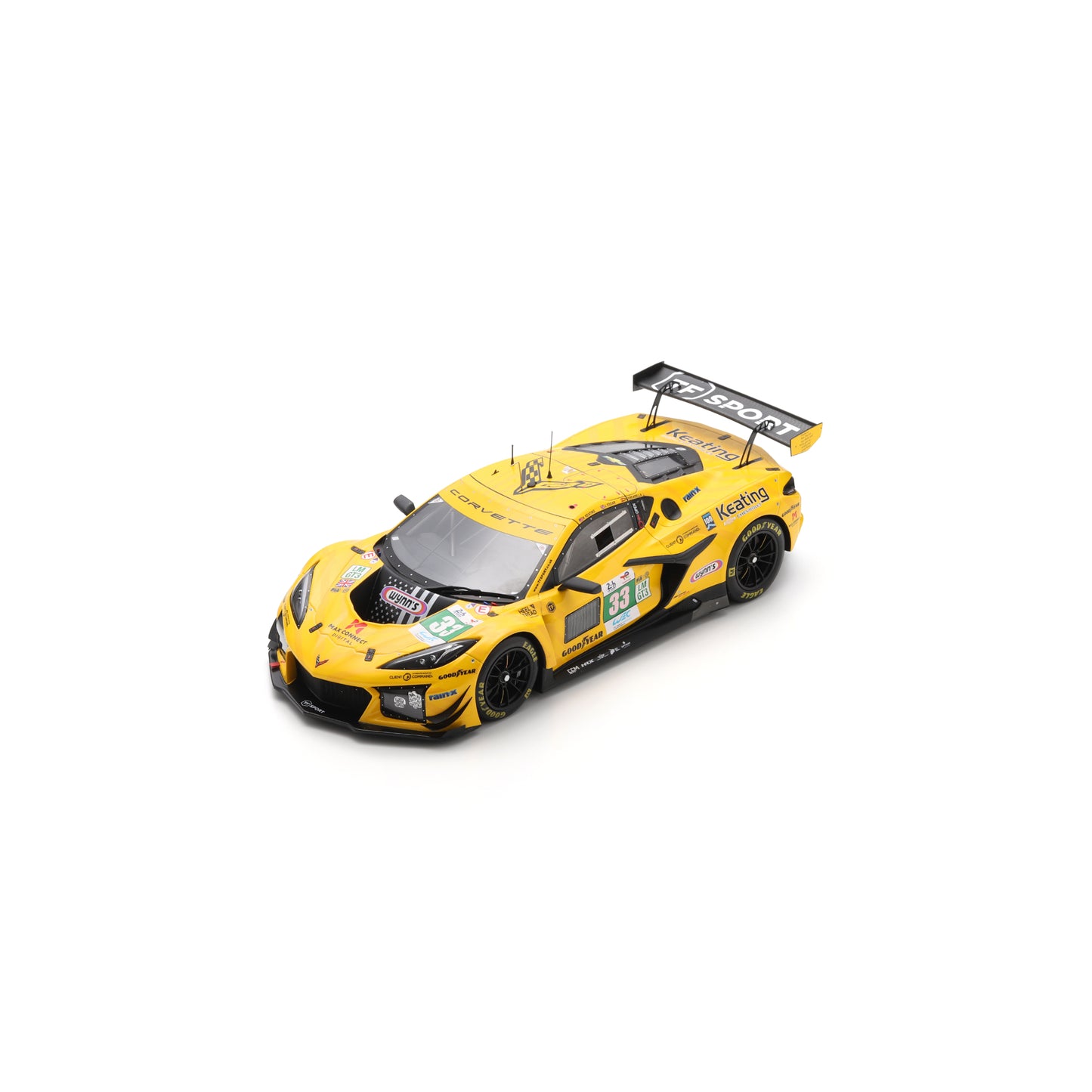 Spark 18S1073 1:18 - Corvette Z06 LMGT3.R No.33 TF SPORT Le Mans 24H 2025 B. Keating - J. Edgar - D. Juncadella