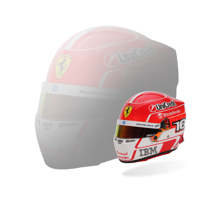 BELL Mini Helmet Helmet 1:2 - Charles Leclerc – Scuderia Ferrari HP 2025 Season