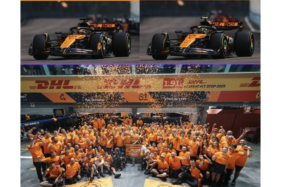 PRE-ORDER - Spark S9590 1:43 - McLaren MCL39 No.4 & No.81 Formula 1 Constructors' Champion 2025 Lando Norris & Oscar Piastri