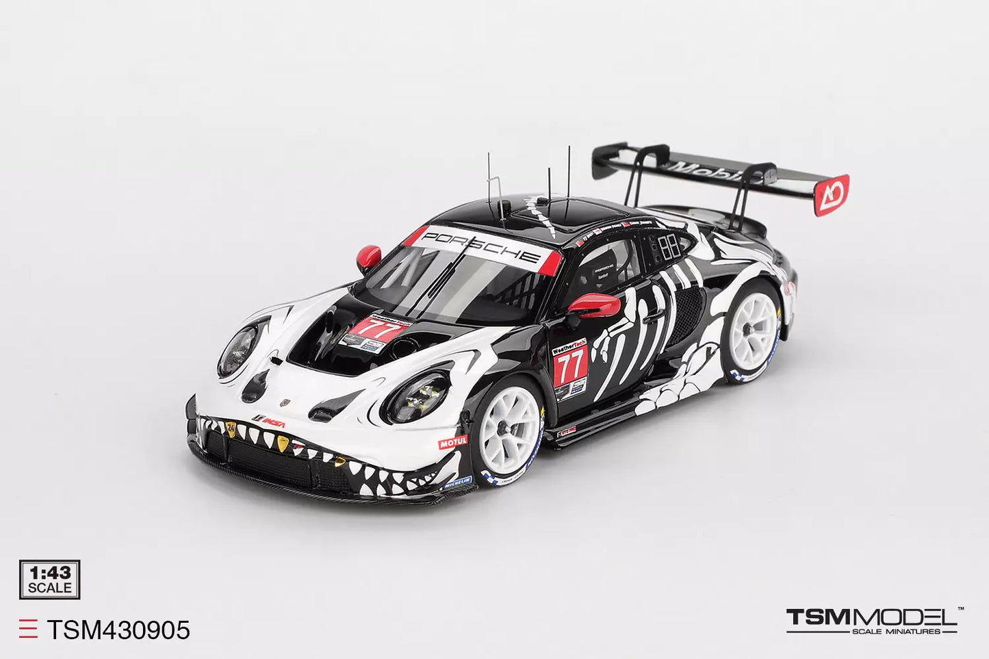 PRECOMMANDE - TSM Model TSM430905 1:43 - PORSCHE 911 (992) GT3 R N°77 GTD PRO AO Racing Petit Le Mans 2025 L. Heinrich - K. Bachler - M. Christensen