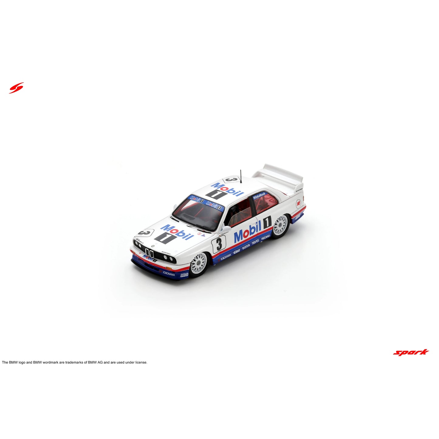 PRECOMMANDE - Spark SA247 1:43 - BMW E30 M3 No.3 Macau Guia Race 1992 Joachim Winkelhock Limited (300ex.)