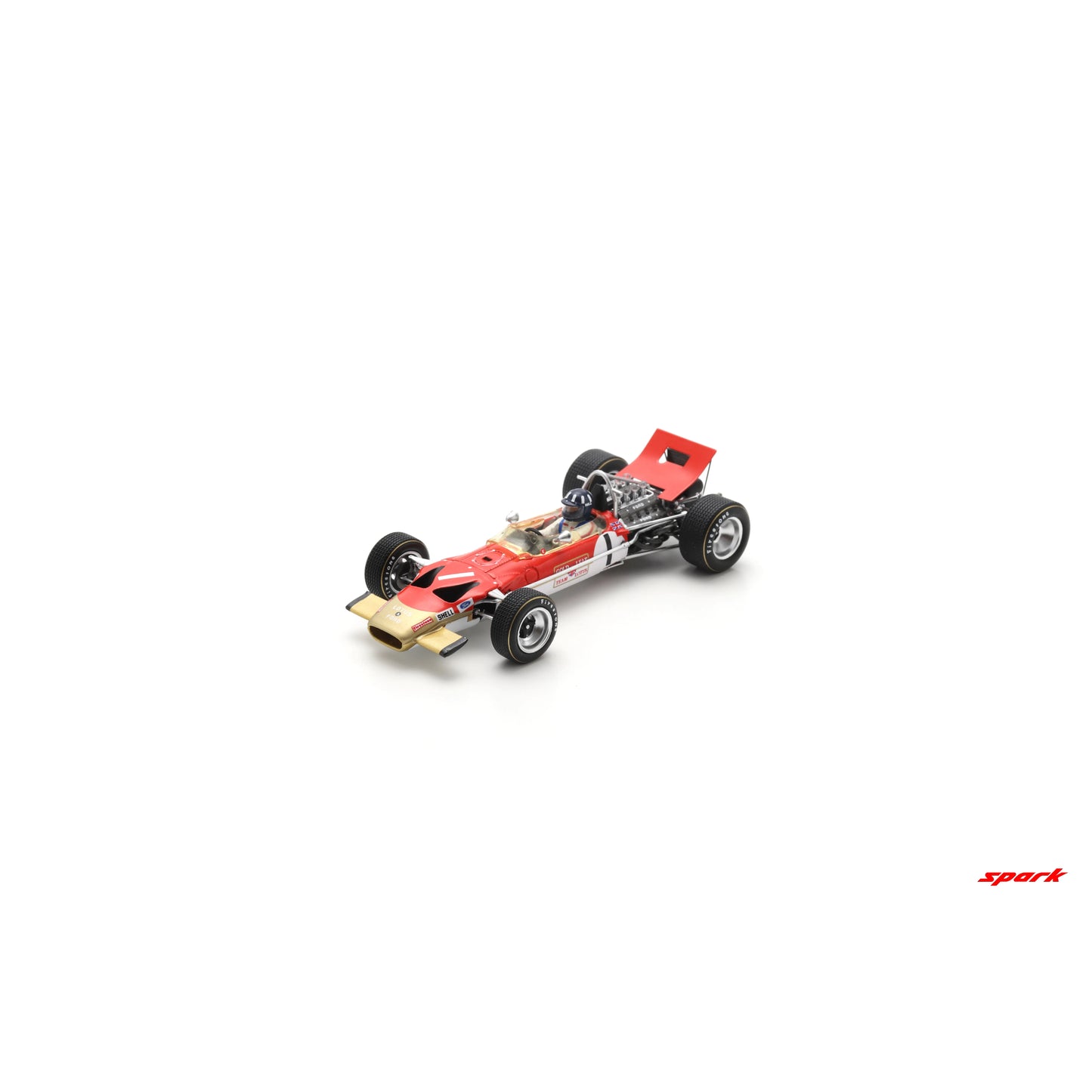 PRECOMMANDE - Spark S6376 1:43 - Lotus 49B No.1 Winner Monaco GP 1969 Graham Hill