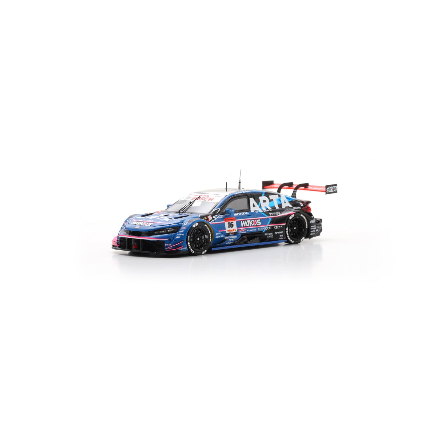 Spark 64SGT25016 1/64 - HONDA CIVIC TYPE R-GT N°16 ARTA MUGEN GT500 SUPER GT 2025 H. Otsu - R. Sato