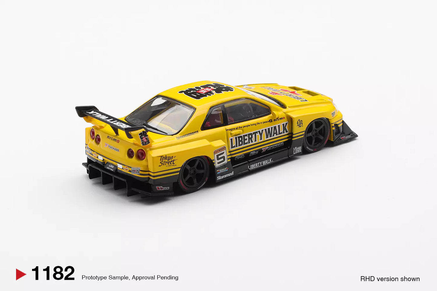 PRECOMMANDE - Mini GT MGT01182-R 1:64 - NISSAN GTR (R34) Skyline Super Silhouette Sport Yellow 2025