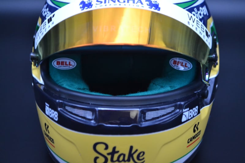 BELL Mini Helmet Helmet 1:2 - Gabriel Bortoleto - Stake F1 Team Kick Sauber - 2025