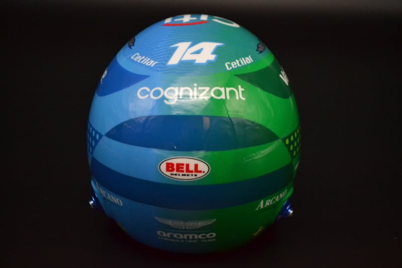 BELL Mini Helmet Helmet 1:2 - Fernando Alonso - Aston Martin Aramco F1 Team - Las Vegas GP 2025