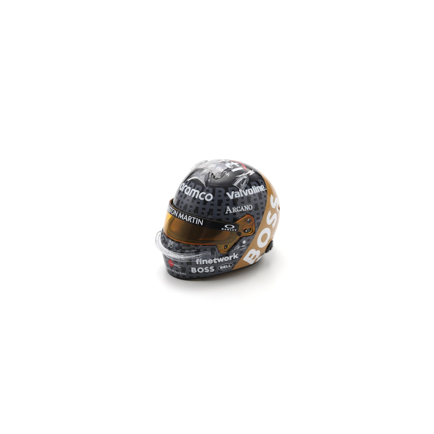 Spark 5HF164 Casque 1:5 - Fernando Alonso - Aston Martin Aramco F1 Team - British GP 2024