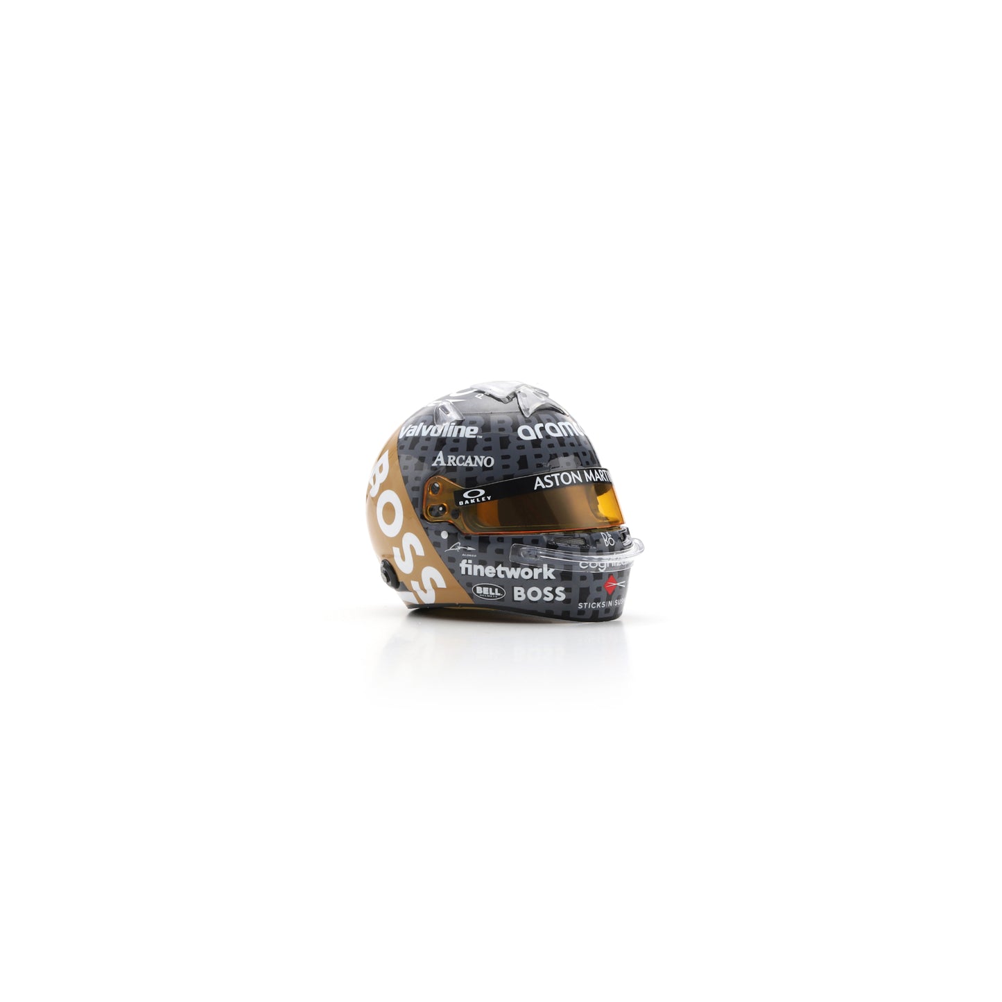 Spark 5HF164 Casque 1:5 - Fernando Alonso - Aston Martin Aramco F1 Team - British GP 2024