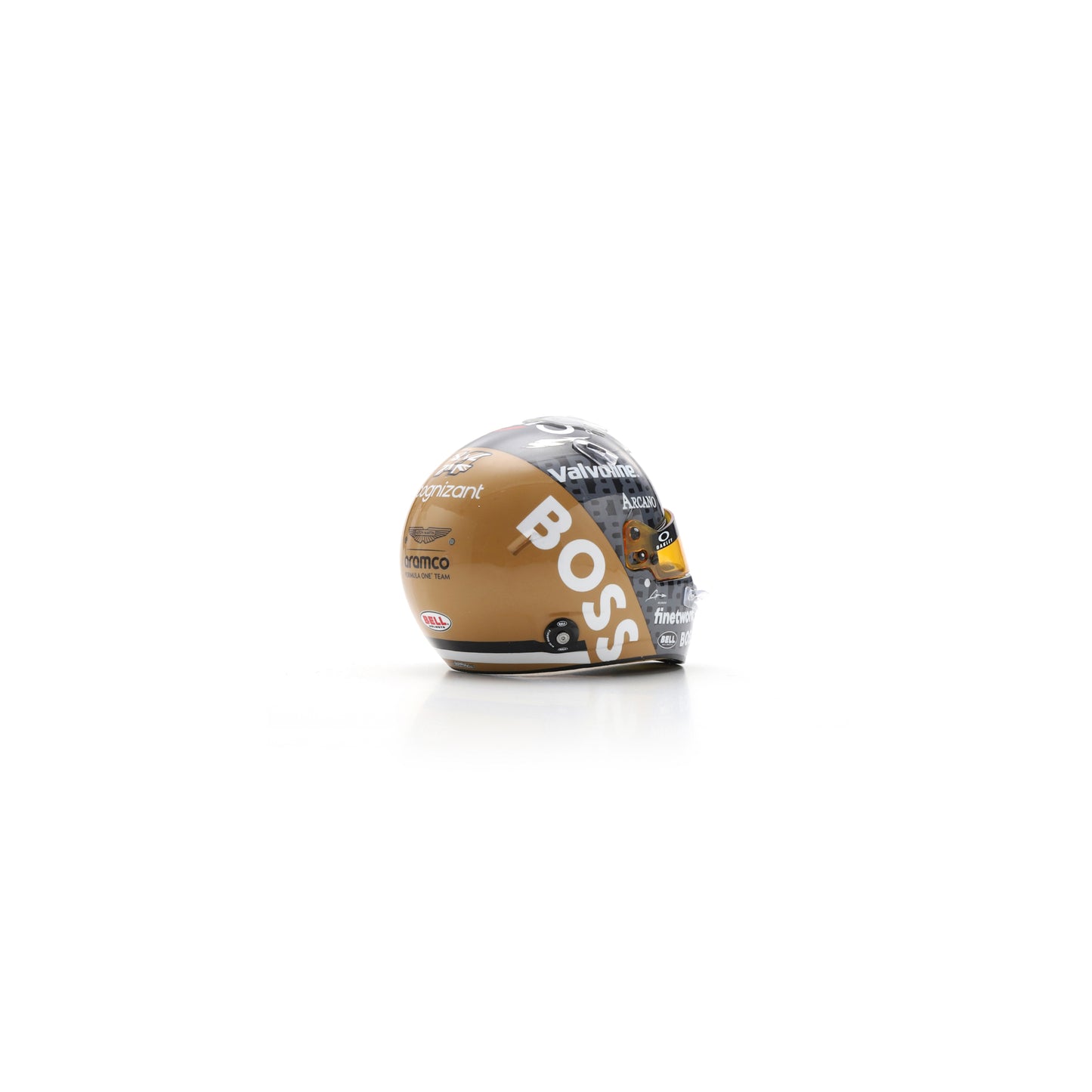 Spark 5HF164 Casque 1:5 - Fernando Alonso - Aston Martin Aramco F1 Team - British GP 2024