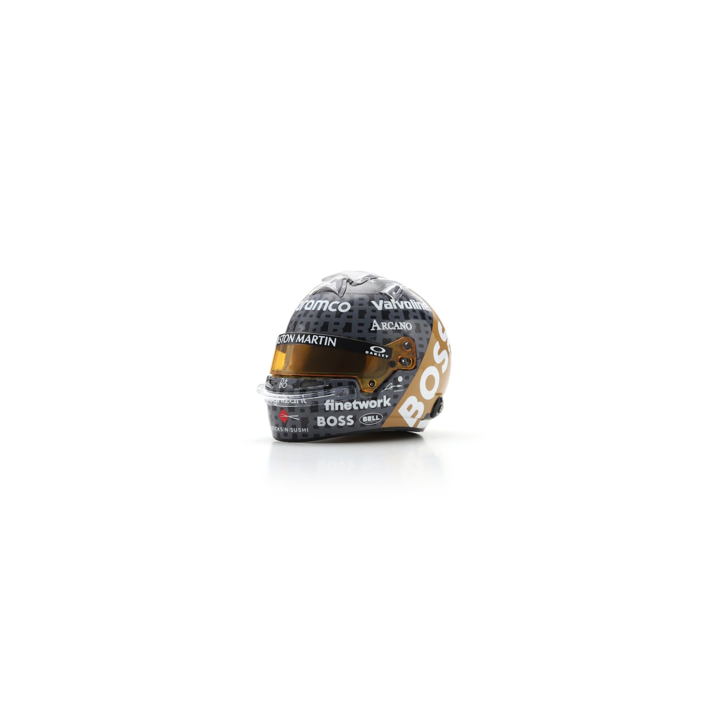 Spark 5HF164 Casque 1:5 - Fernando Alonso - Aston Martin Aramco F1 Team - British GP 2024