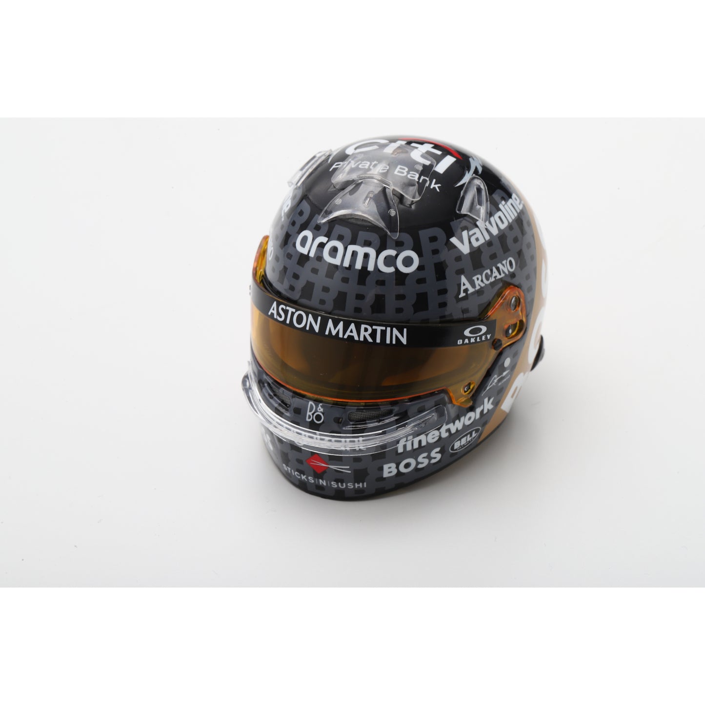 Spark 5HF164 Casque 1:5 - Fernando Alonso - Aston Martin Aramco F1 Team - British GP 2024
