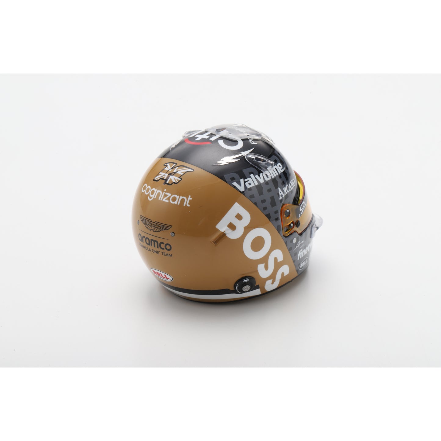 Spark 5HF164 Casque 1:5 - Fernando Alonso - Aston Martin Aramco F1 Team - British GP 2024