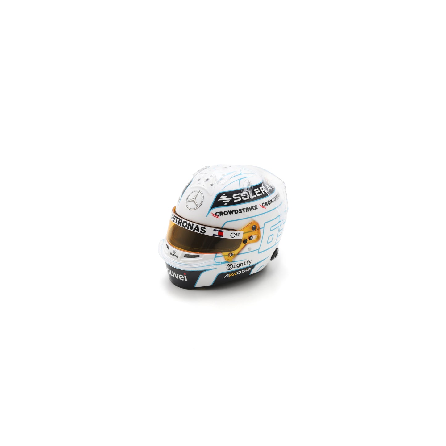 Spark 5HF181 Casque 1:5 - George Russell - Mercedes-AMG Petronas F1 Team - Qatar GP 2024