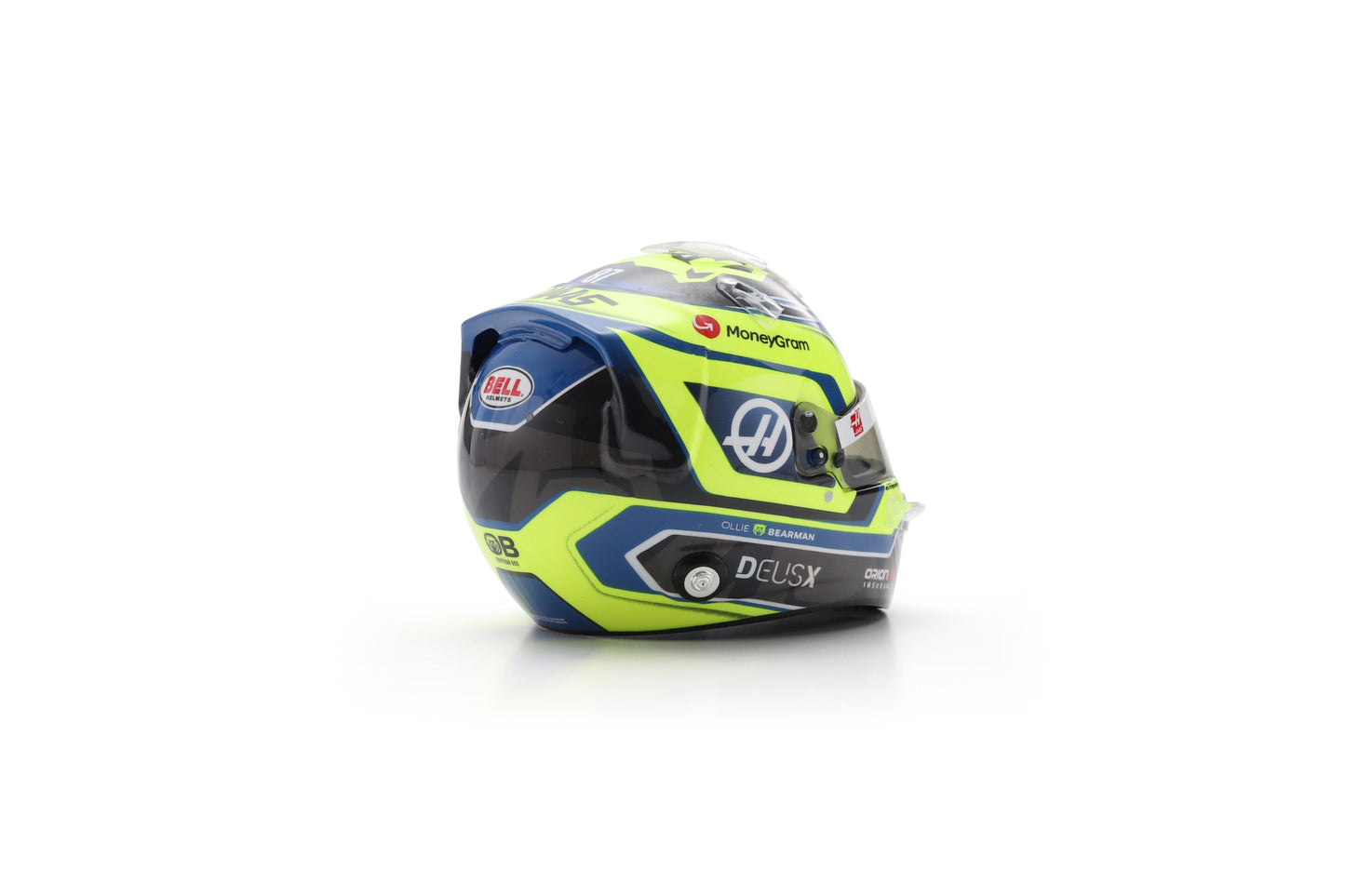 PRE-ORDER - Spark 5HF183 Oliver Bearman Helmet 1/5 - MoneyGram Haas F1 Team 2025