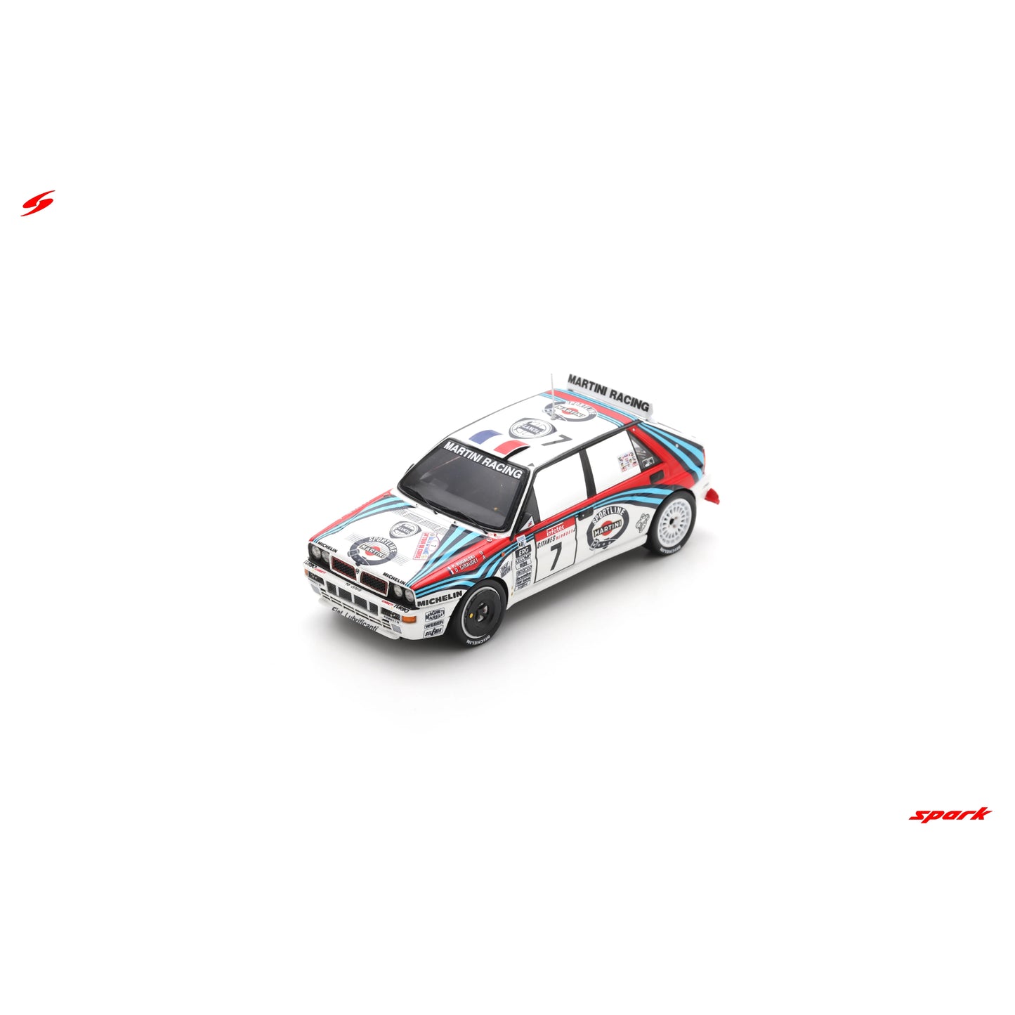 PRECOMMANDE - Spark S9018 1:43 - Lancia Delta HF Integrale EVO No.7 3rd Tour de Corse - Rally de France 1992 P. Bugalski - D. Giraudet