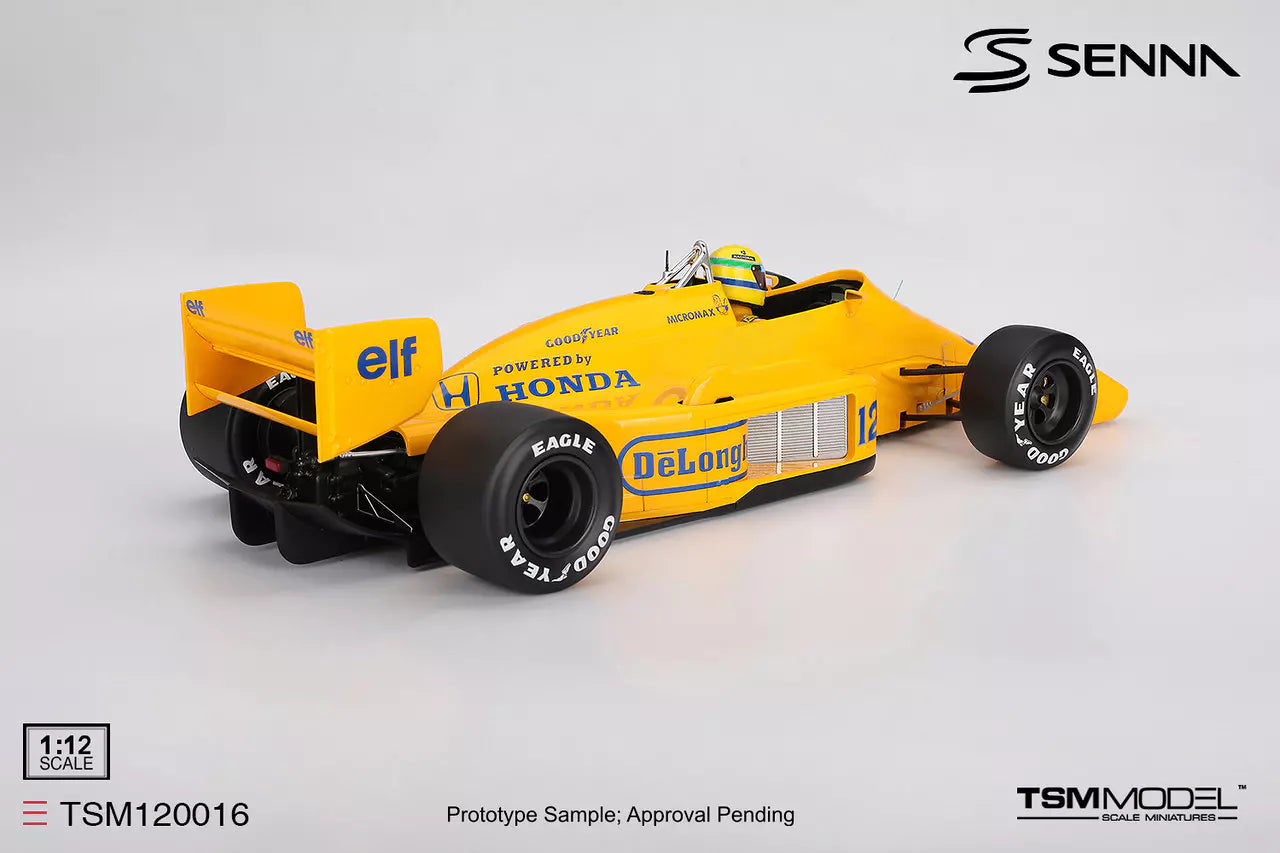 PRECOMMANDE - TSM Model TSM120016 1:12 - LOTUS 99T N°12 Winner MONACO GP 1987 Ayrton Senna