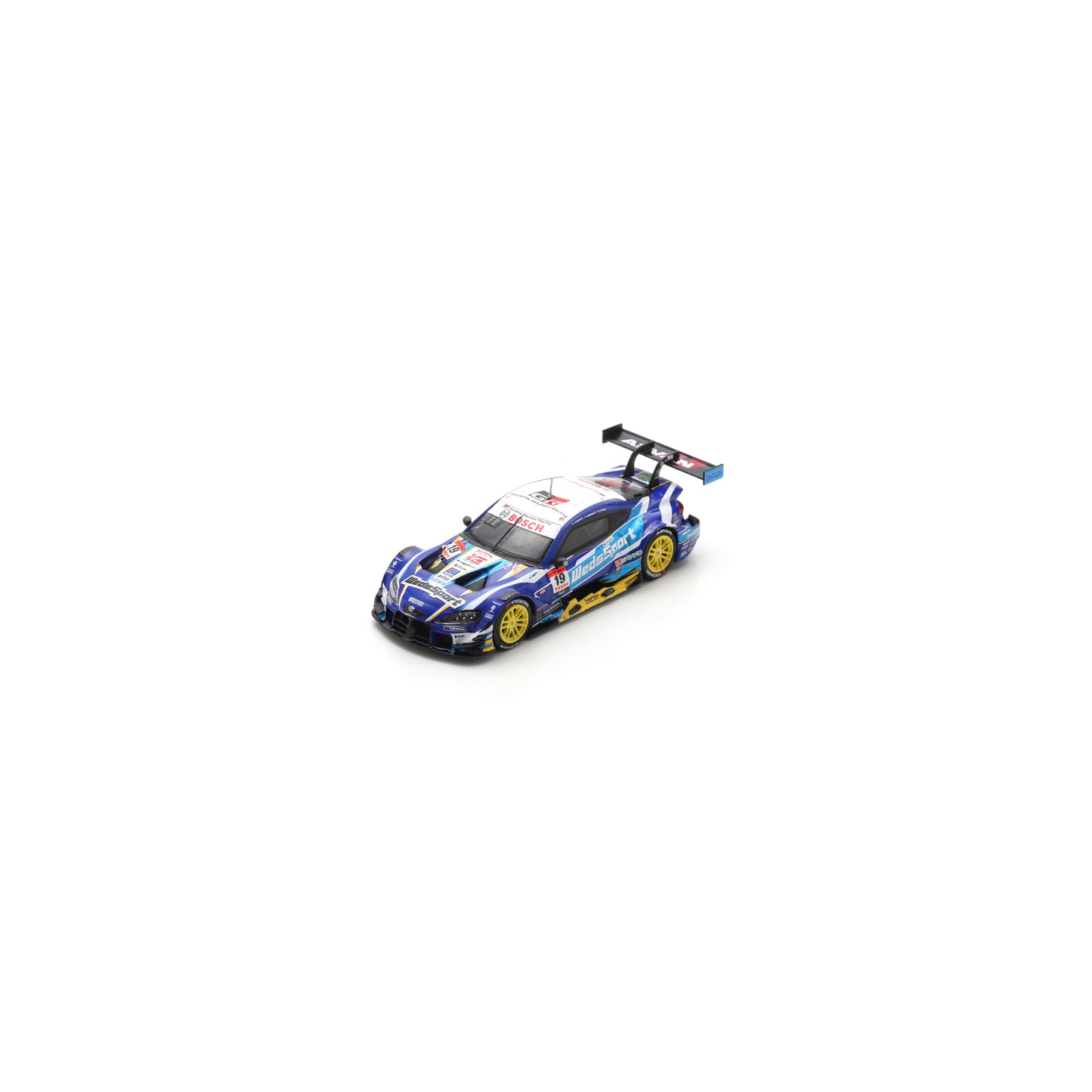 Spark 64SGT25019 1/64 - TOYOTA GR Supra N°19 TGR TEAM WedsSport ADVAN BANDOH GT500 SUPER GT 2025 Y. Kunimoto - S. Sakaguchi
