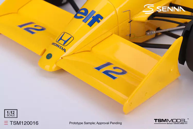 PRECOMMANDE - TSM Model TSM120016 1:12 - LOTUS 99T N°12 Winner MONACO GP 1987 Ayrton Senna
