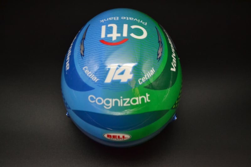 BELL Mini Helmet Helmet 1:2 - Fernando Alonso - Aston Martin Aramco F1 Team - Las Vegas GP 2025