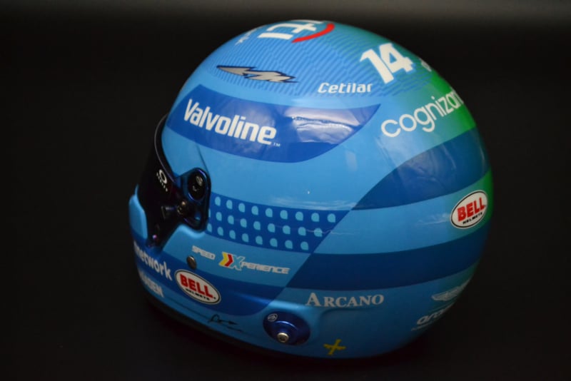 BELL Mini Helmet Helmet 1:2 - Fernando Alonso - Aston Martin Aramco F1 Team - Las Vegas GP 2025