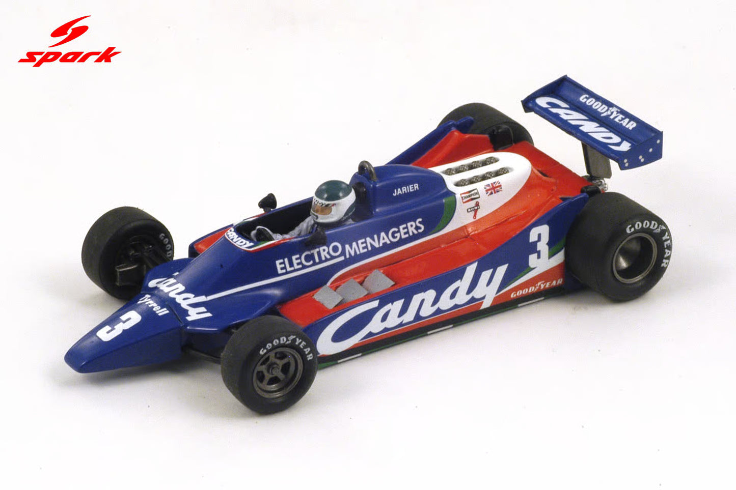 PRECOMMANDE - Spark S1883 1:43 - Tyrrell 010 No.3 5th Belgian GP 1980 Jean-Pierre Jarier
