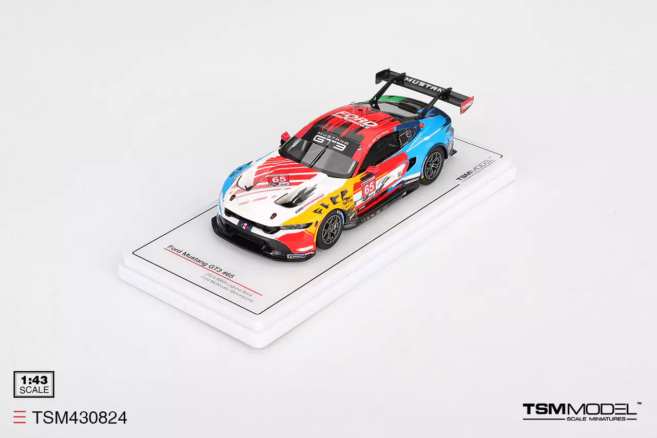 PRECOMMANDE - TSM Model TSM430824 1:43 - FORD Mustang GT3 N°65 Ford Multimatic Motorsports IMSA Laguna Seca 2024 D. MĂŒller - J. Hand