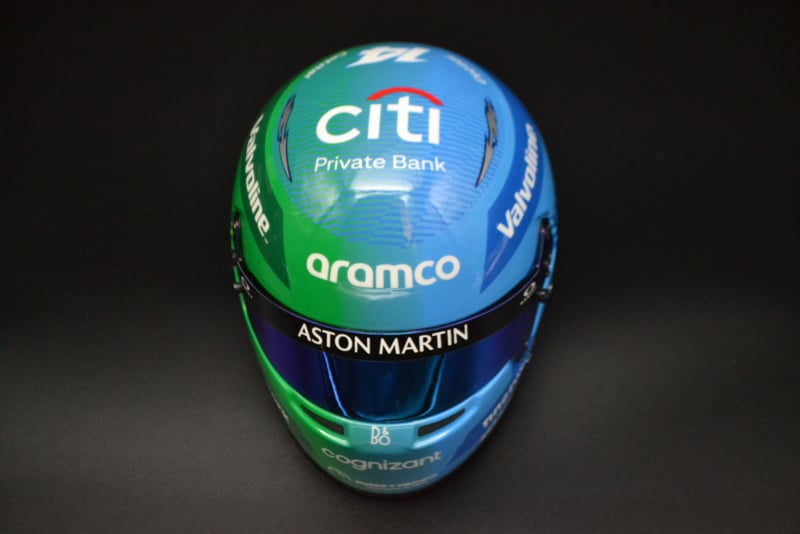BELL Mini Helmet Helmet 1:2 - Fernando Alonso - Aston Martin Aramco F1 Team - Las Vegas GP 2025
