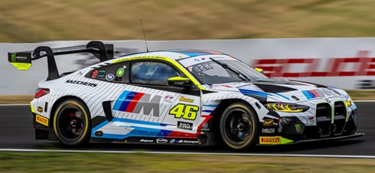 Spark AS081 1:43 - BMW M4 GT3 No.46 Team WRT 2nd Bathurst 12H 2025 V. Rossi - C. Weerts - R. Marciello Limited (600ex.)
