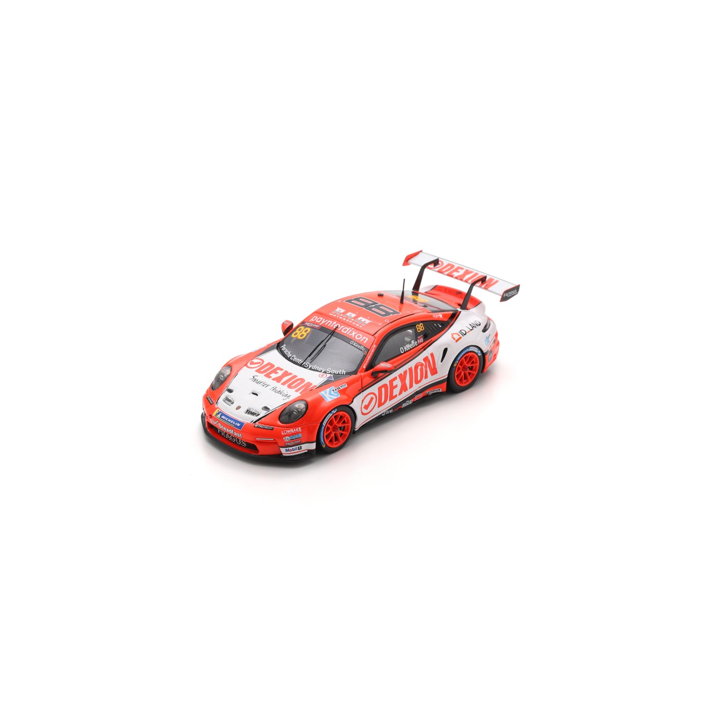 Spark AS088 1:43 - Porsche 911 GT3 Cup No.88 Porsche Carrera Cup Australia Champion 2025 Dylan O'Keeffe