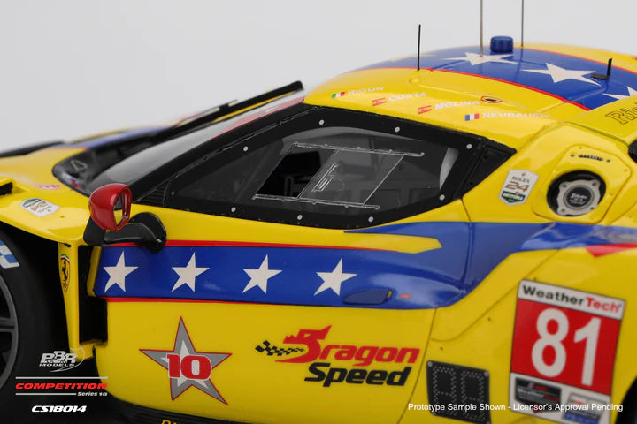 PRE-ORDER - BBR Models CS18014 1:18 - FERRARI 296 GT3 N°81 DragonSpeed IMSA 24H Daytona 2025 T. Neubauer - M. Molina - D. Rigon - A. Costa