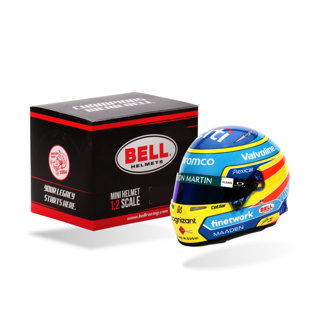 BELL Mini Helmet Casque 1:2 - Fernando Alonso - Aston Martin Aramco F1 Team - 2025