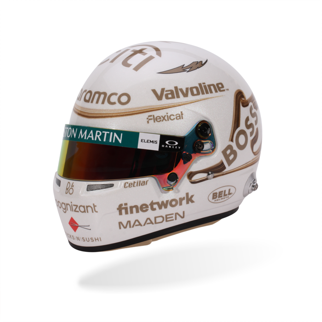 BELL Mini Helmet Casque 1:2 - Fernando Alonso - Aston Martin Aramco F1 Team - Chinese GP 2025