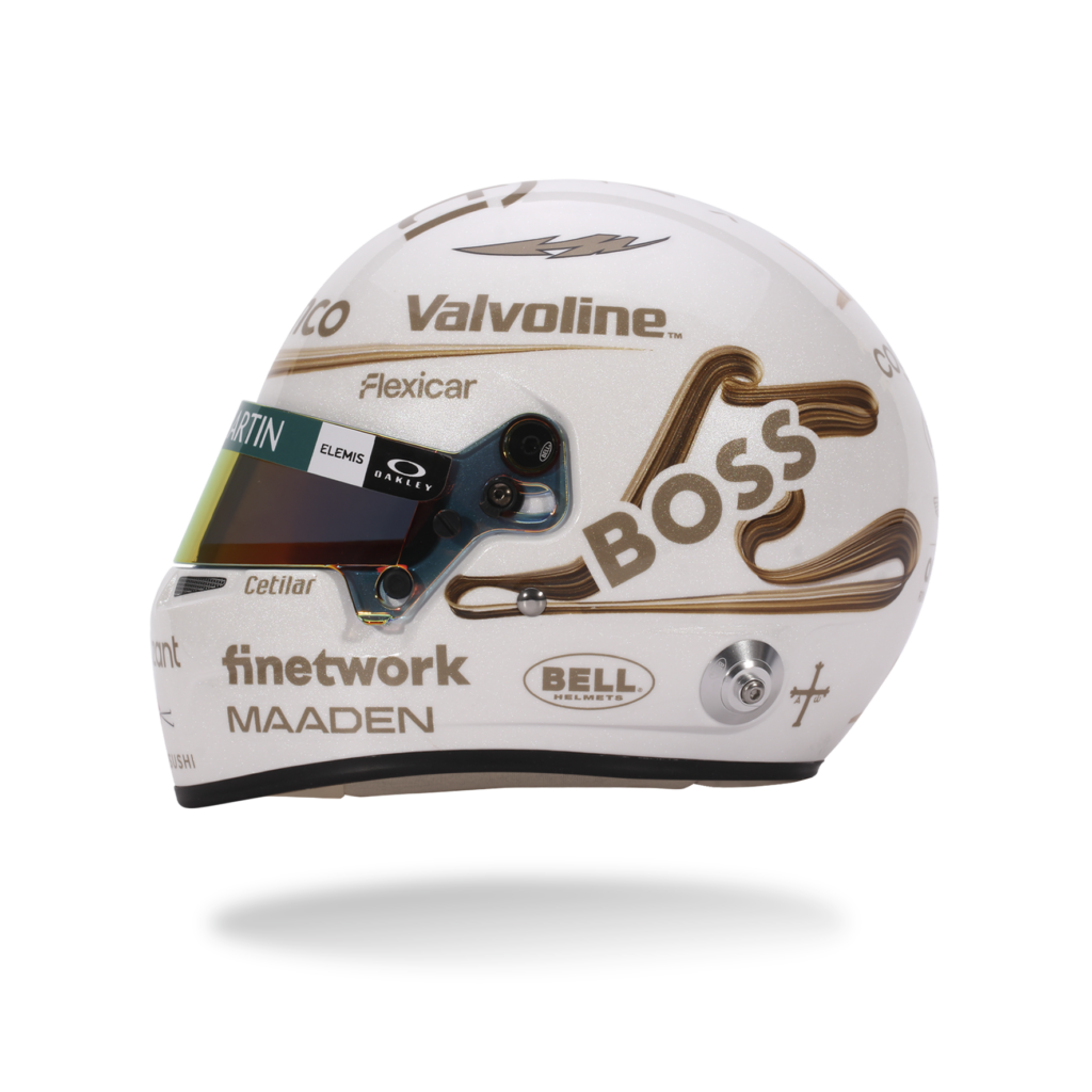 BELL Mini Helmet Casque 1:2 - Fernando Alonso - Aston Martin Aramco F1 Team - Chinese GP 2025