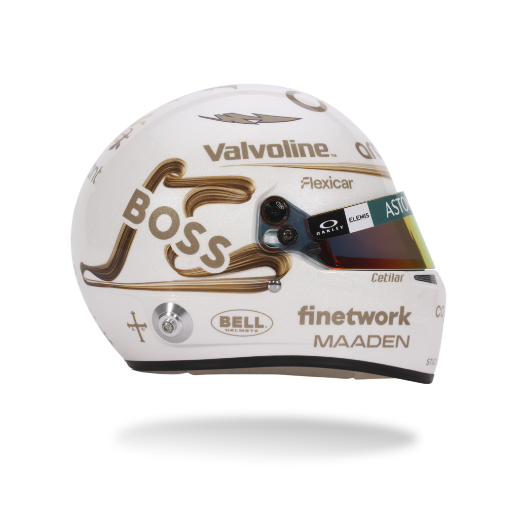 BELL Mini Helmet Casque 1:2 - Fernando Alonso - Aston Martin Aramco F1 Team - Chinese GP 2025