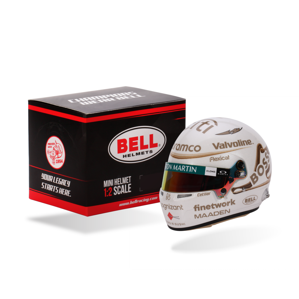 BELL Mini Helmet Casque 1:2 - Fernando Alonso - Aston Martin Aramco F1 Team - Chinese GP 2025