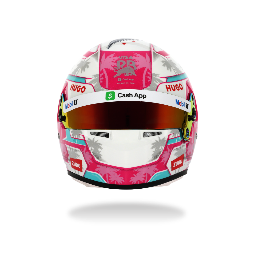 BELL Mini Helmet Helmet 1:2 - Liam Lawson - Visa Cash App Racing Bulls - Miami GP 2025