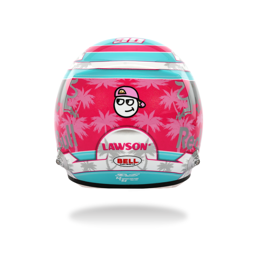 BELL Mini Helmet Helmet 1:2 - Liam Lawson - Visa Cash App Racing Bulls - Miami GP 2025