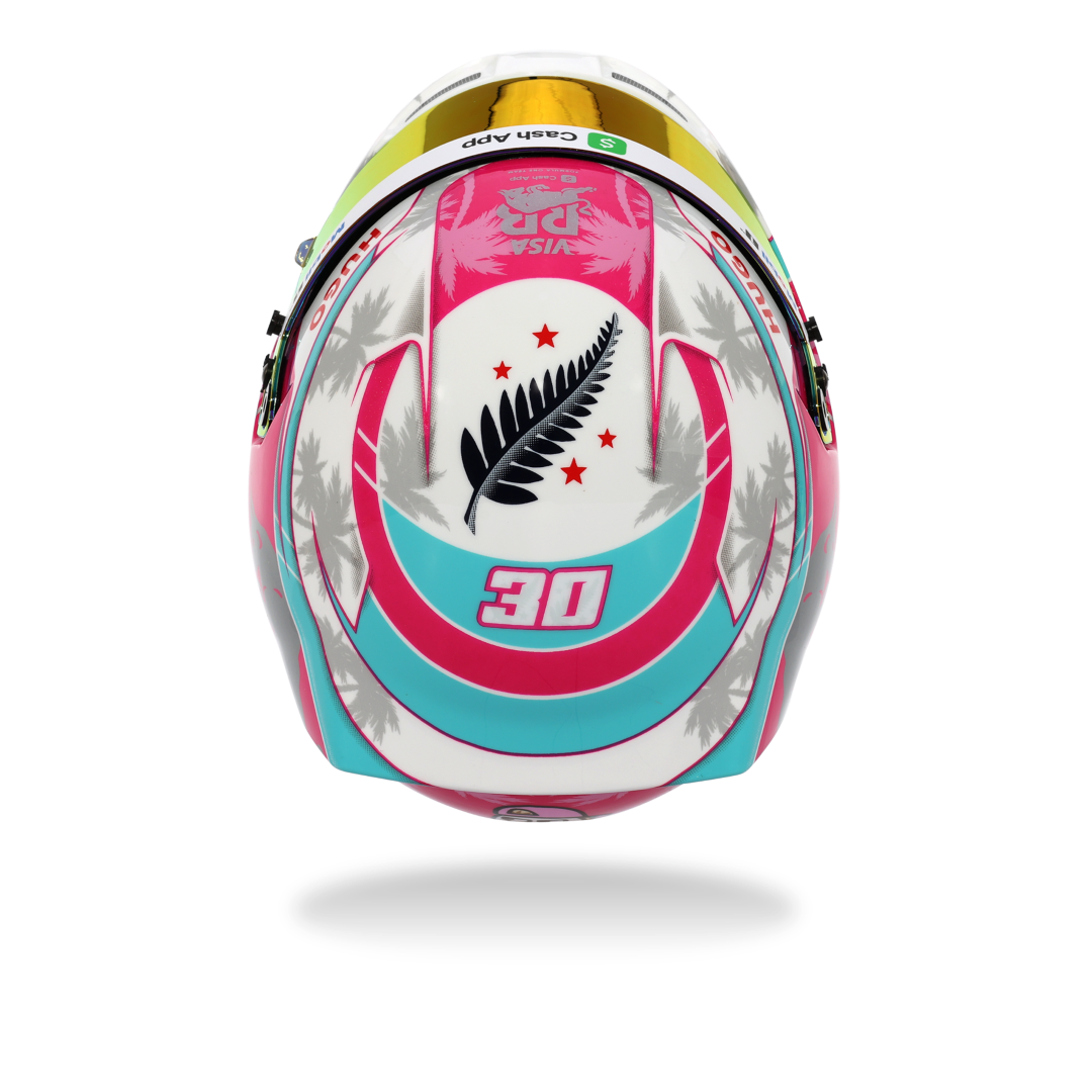 BELL Mini Helmet Helmet 1:2 - Liam Lawson - Visa Cash App Racing Bulls - Miami GP 2025