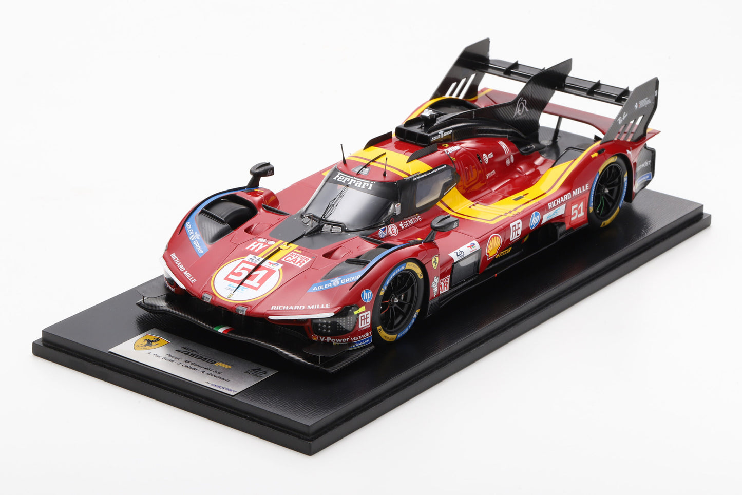 PRECOMMANDE - Looksmart LS18LM054 1:18 - Ferrari 499P No.51 Ferrari AF CORSE ITA Le Mans 24H 2025 3rd Place A. Pier Guidi – J. Calado – A. Giovinazzi