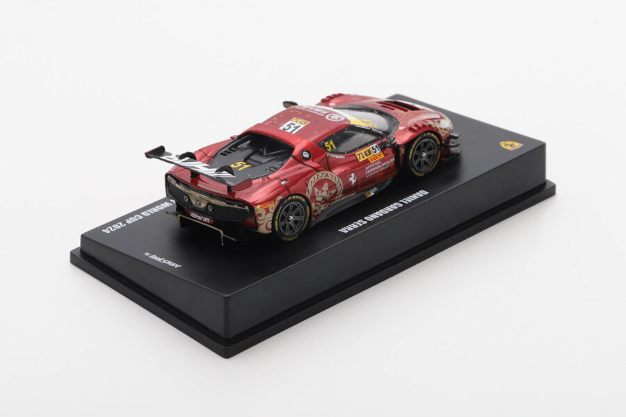 PRECOMMANDE - Looksmart LS64013 1:64 - Ferrari 296 GT3 No.51 Harmony Racing Macau GT Cup – FIA GT World Cup 2024 Daniel Gardano Serra