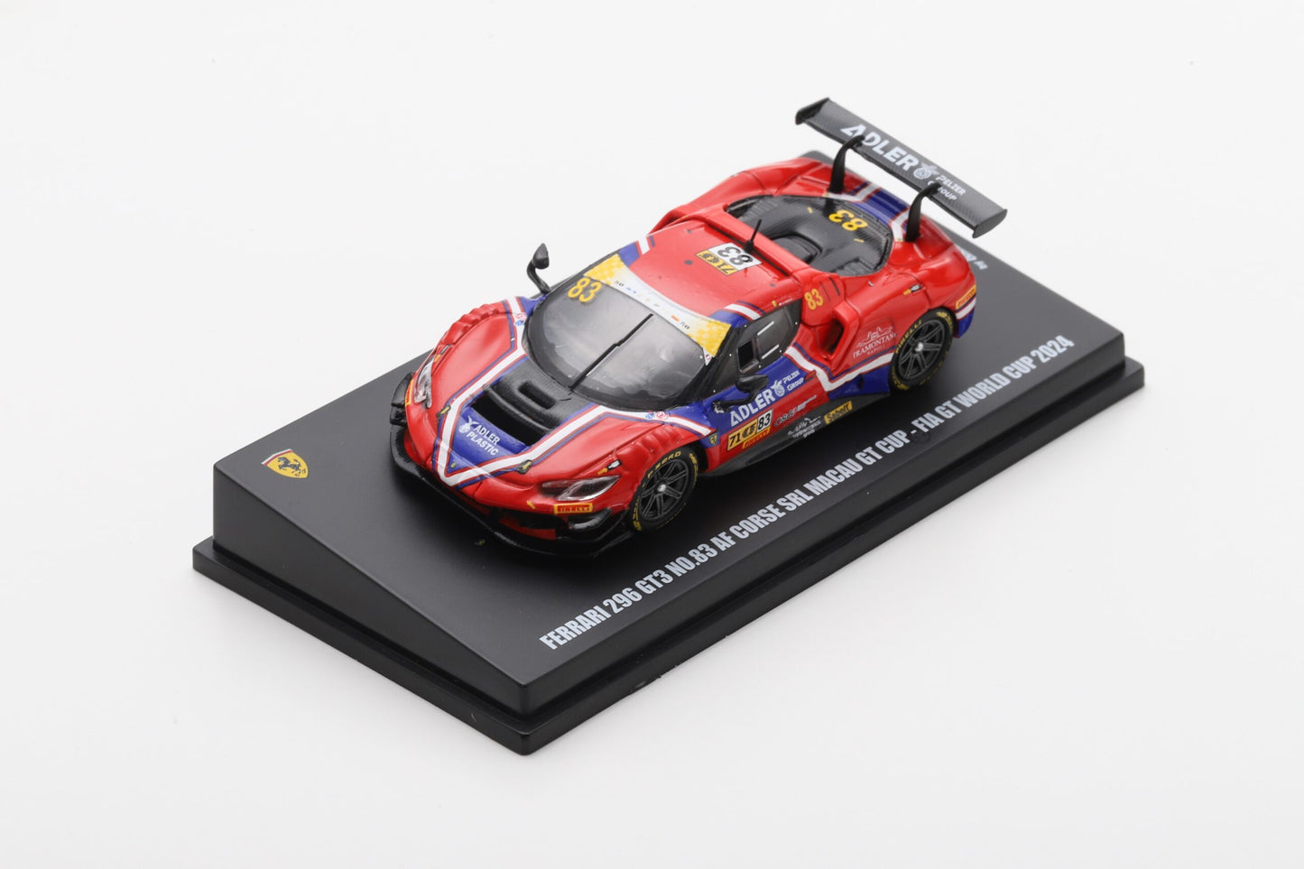 PRECOMMANDE - Looksmart LS64014 1:64 - Ferrari 296 GT3 No.83 AF CORSE SRL Macau GT Cup – FIA GT World Cup 2024 Antonio Fuoco