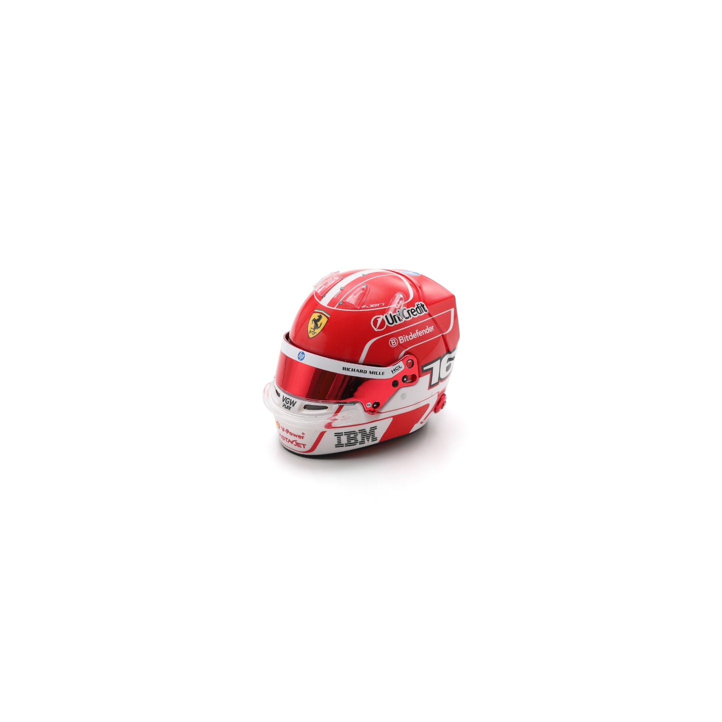 Looksmart LSHEL001 Casque 1:5 - Charles Leclerc - Scuderia Ferrari HP - Winner Monaco GP 2024