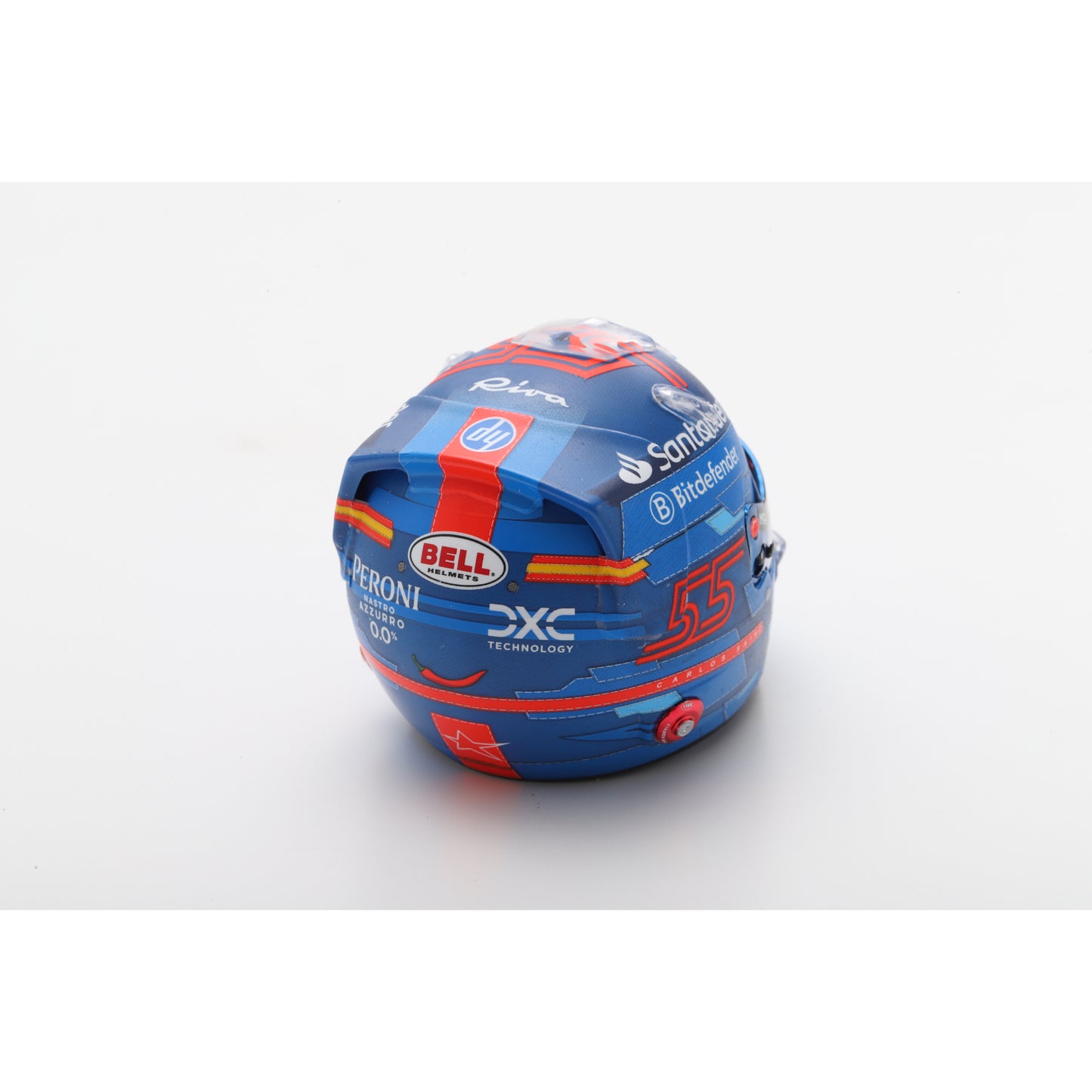 Looksmart LSHEL003 Casque 1:5 - Carlos Sainz – Scuderia Ferrari HP - Miami GP 2024