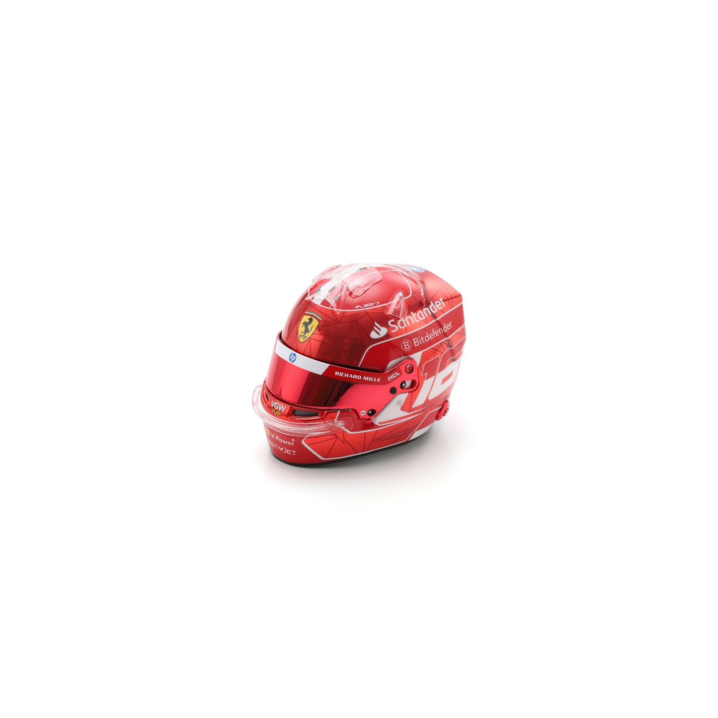 Looksmart LSHEL006 Casque 1:5 - Charles Leclerc – Scuderia Ferrari HP Singapore GP 2024