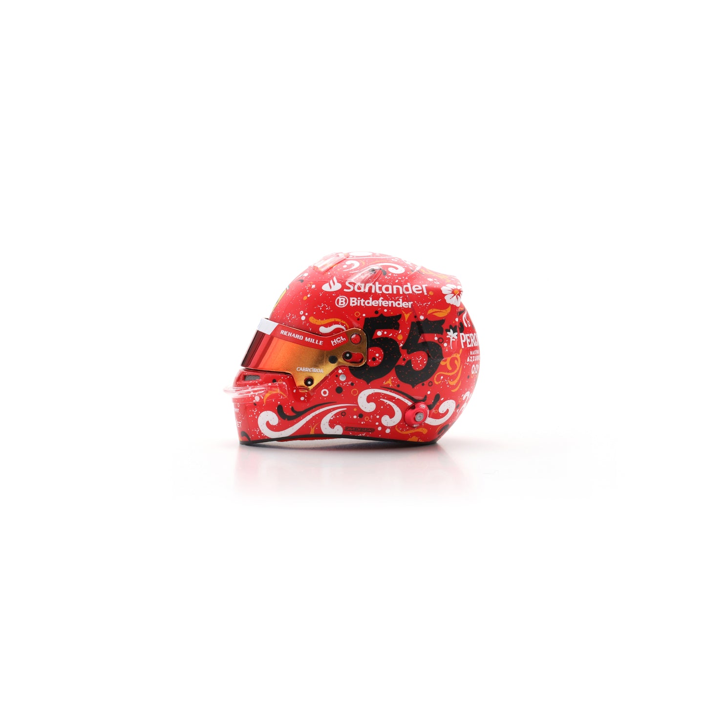 Looksmart LSHEL007 Helmet 1:5 - Carlos Sainz Jr - Scuderia Ferrari HP Mexican GP 2024 WINNER
